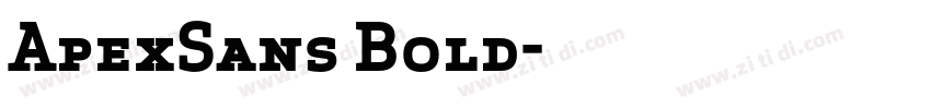 ApexSans Bold字体转换